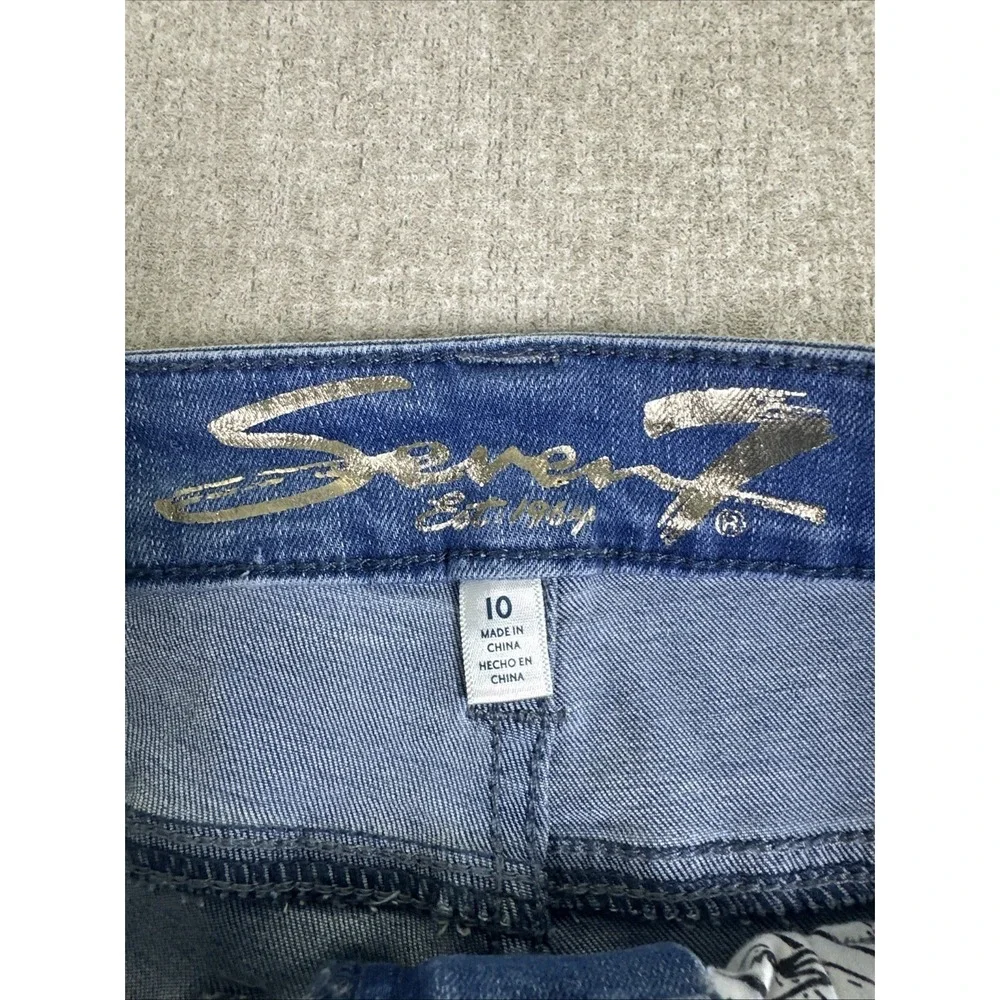 Seven For All Mankind Jean shorts Size 10 Cut Off Summer Raw Hem Distressed